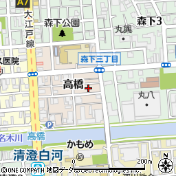 東京都江東区高橋7周辺の地図