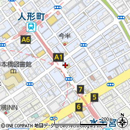 吉野家人形町店周辺の地図
