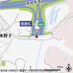 佐倉ＩＣ周辺の地図