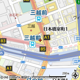 クオカショップ日本橋三越周辺の地図