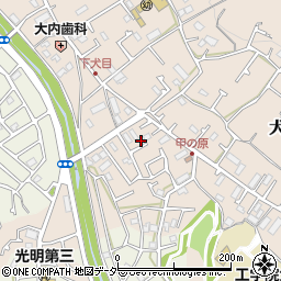 東京都八王子市犬目町127-2周辺の地図