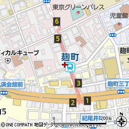 バンコックポニー食堂 麹町店周辺の地図