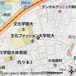 東京都渋谷区代々木3丁目18-4周辺の地図