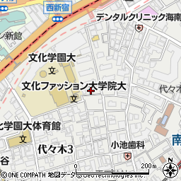 東京都渋谷区代々木3丁目18周辺の地図