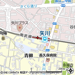 東京都国立市周辺の地図
