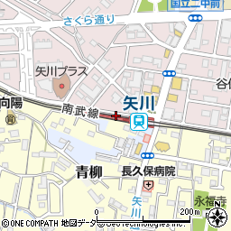 矢川駅周辺の地図