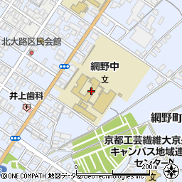 京丹後市立網野中学校周辺の地図