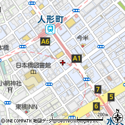 北海道 人形町店周辺の地図