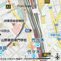 東京都渋谷区代々木1丁目57周辺の地図