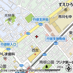 行徳駅前駐車場周辺の地図