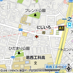 ファミリーマート一之江七丁目店周辺の地図