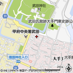武田氏館跡歴史館周辺の地図