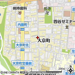 ＳＡＮパーク新宿大京町１駐車場周辺の地図
