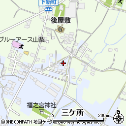 山梨県山梨市鴨居寺581周辺の地図