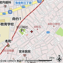 ＳＡＮパーク渋谷本町１駐車場周辺の地図