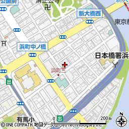 東京都中央区日本橋浜町3丁目25周辺の地図