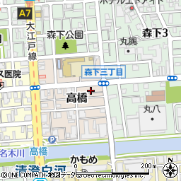 東京都江東区高橋8周辺の地図