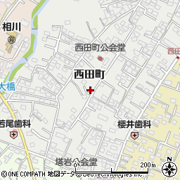 山梨県甲府市西田町3周辺の地図