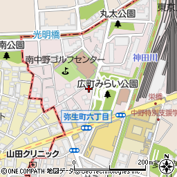 東京都中野区弥生町6丁目9-9周辺の地図