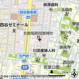 東京都新宿区左門町17-8周辺の地図
