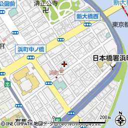 東京都中央区日本橋浜町3丁目周辺の地図