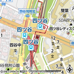 四ツ谷駅周辺の地図