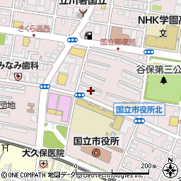 ＵＲ都市再生機構国立富士見台第二団地周辺の地図