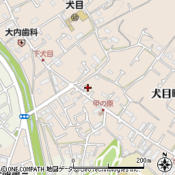 東京都八王子市犬目町376周辺の地図