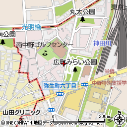 東京都中野区弥生町6丁目9-11周辺の地図