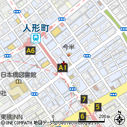東京都中央区日本橋人形町2丁目4周辺の地図