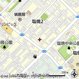 千葉県市川市塩焼2丁目4-10周辺の地図