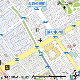 東京都中央区日本橋浜町2丁目1周辺の地図
