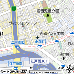 日本橋小舟町パーキングメーター４周辺の地図