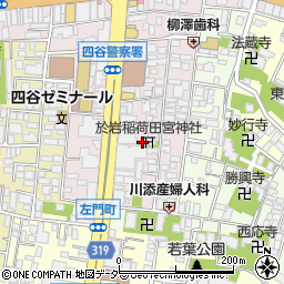 於岩稲荷田宮神社周辺の地図