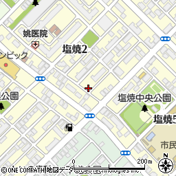 千葉県市川市塩焼2丁目6-13周辺の地図