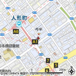 東京都中央区日本橋人形町2丁目4-8周辺の地図