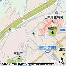 山梨県山梨市落合858周辺の地図