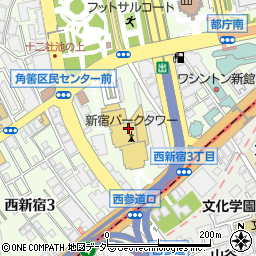 茅ヶ崎 海ぶね 新宿パークタワー店周辺の地図