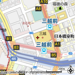 いづもや 日本橋三越店周辺の地図
