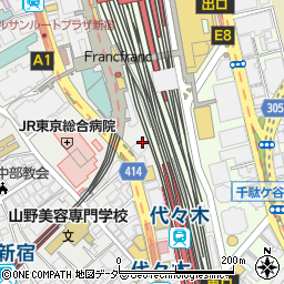 東京都渋谷区代々木1丁目60-3周辺の地図