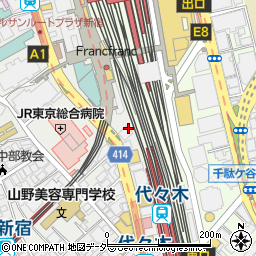 東京都渋谷区代々木1丁目60-3周辺の地図