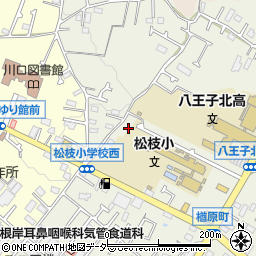 東京都八王子市楢原町640周辺の地図