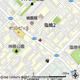 千葉県市川市塩焼2丁目4-34周辺の地図