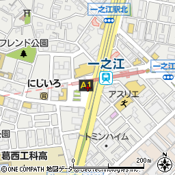 小松川警察署一之江駅前交番周辺の地図
