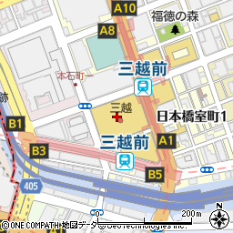 築地寿司岩 日本橋三越本店紅はし店周辺の地図