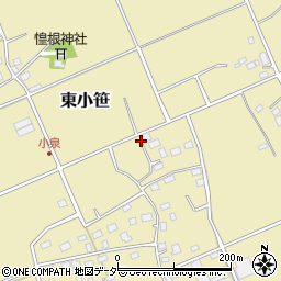 千葉県匝瑳市東小笹308周辺の地図