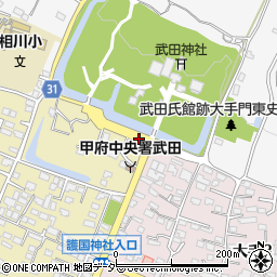 武田神社周辺の地図