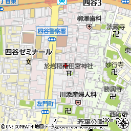 東京都新宿区左門町17-19周辺の地図