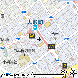 松屋 人形町店周辺の地図