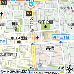 東京都江東区高橋13周辺の地図